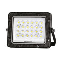 LED prožektorius, juodas, 100Lm/W, 20W, šilta balta šviesa