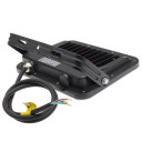 LED prožektorius, juodas, 100Lm/W, 50W, šilta balta šviesa