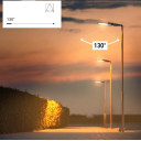 LED gatvės šviestuvas, reguliuojamas spindulys, 3 metai garantija, 120Lm/W, 100W, šilta balta šviesa