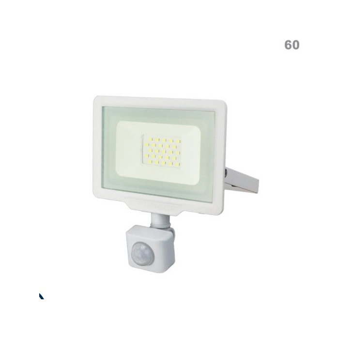 LED prožektorius, baltas, City Line, PIR jutiklis, 20W, šilta balta šviesa