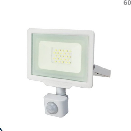 LED prožektorius, baltas, City Line, PIR jutiklis, 20W, šilta balta šviesa