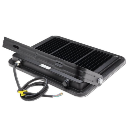 LED prožektorius, juodas, 140Lm/W, 200W, neutrali balta šviesa