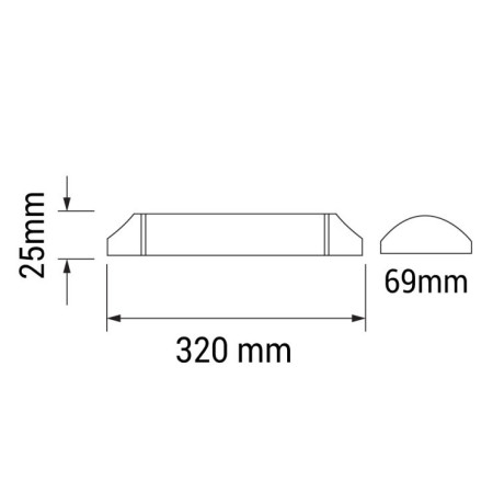 LED salės šviestuvas, IP20, 10W, neutrali balta šviesa