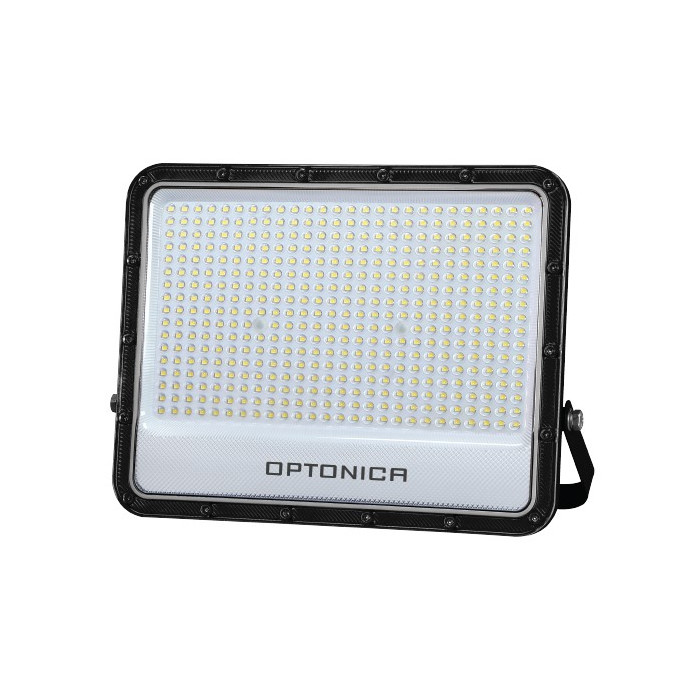 LED prožektorius, juodas, 140Lm/W, 400W, šalta balta šviesa