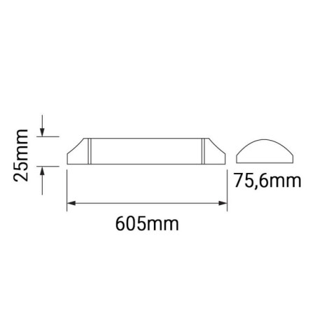 LED salės šviestuvas, IP20, 20W, šilta balta šviesa