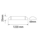 LED salės šviestuvas, IP20, 40W, šilta balta šviesa