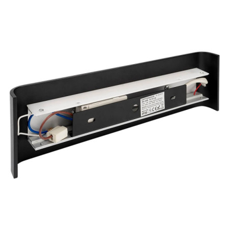 LED sieninis šviestuvas, juodas, 12W, 600Lm, šilta balta šviesa