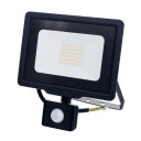 LED prožektorius, juodas, City Line, PIR jutiklis, 50W, šalta balta šviesa