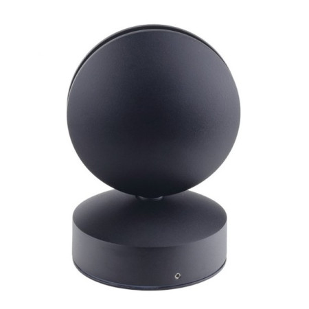 LED sieninis šviestuvas, juodas, 9W, šilta balta šviesa