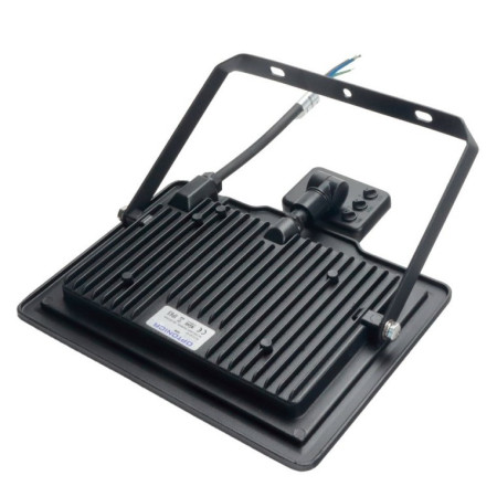 LED prožektorius, juodas, City Line, PIR jutiklis, 50W, neutrali balta šviesa