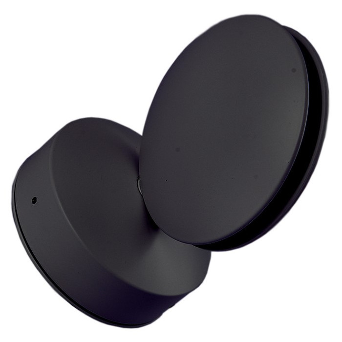 LED sieninis šviestuvas, juodas, 9W, neutrali balta šviesa