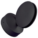 LED sieninis šviestuvas, juodas, 9W, neutrali balta šviesa