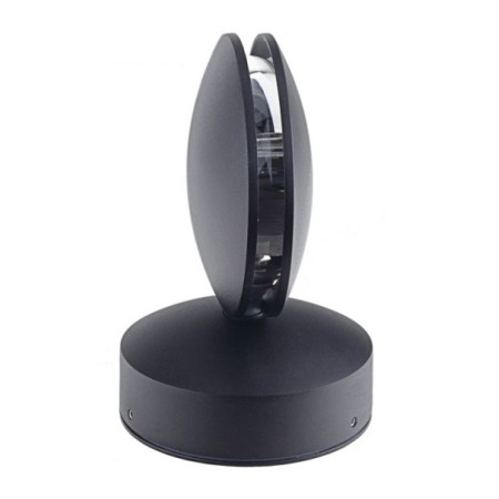 LED sieninis šviestuvas, juodas, 9W, neutrali balta šviesa