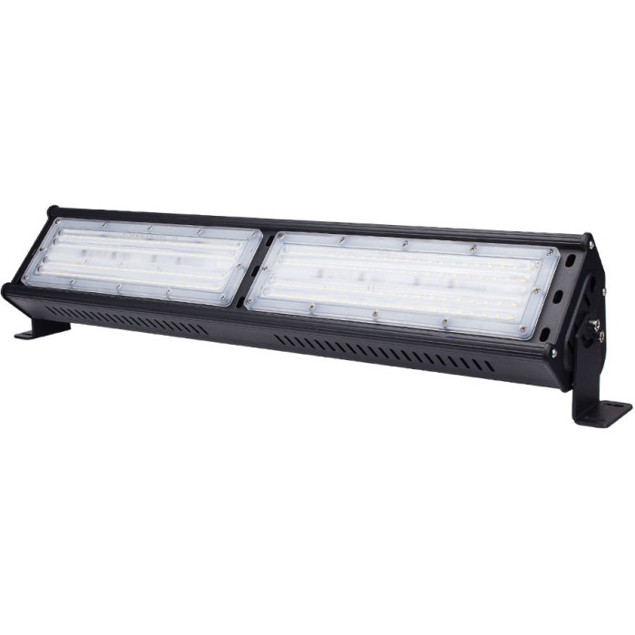 LED linijinis aukštuminis šviestuvas, 100Lm/W, 100W, šalta balta šviesa