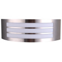 LED sieninis šviestuvas, nerūdyjantis plienas, grotelės, 1 lizdas, Max 16W