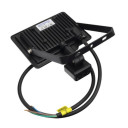 LED prožektorius, juodas, City Line, PIR jutiklis, 70cm laidas, 20W, šalta balta šviesa