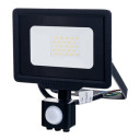 LED prožektorius, juodas, City Line, PIR jutiklis, 70cm laidas, 20W, neutrali balta šviesa