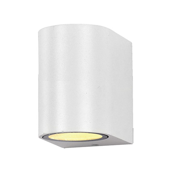 LED sieninis šviestuvas, baltas, cilindrinis, 1 lizdas, Max 35W