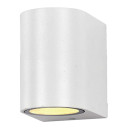 LED sieninis šviestuvas, baltas, cilindrinis, 1 lizdas, Max 35W