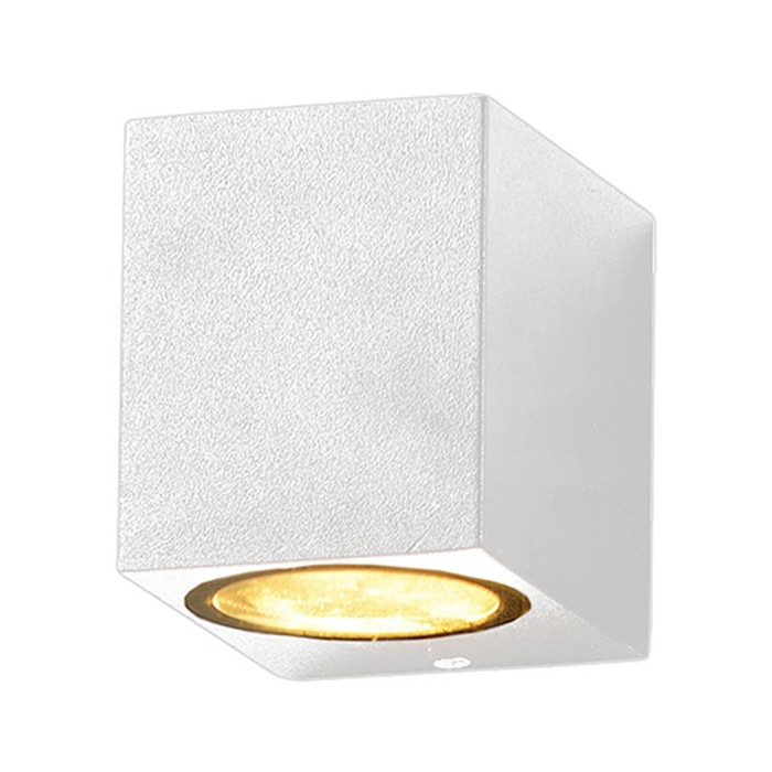 LED sieninis šviestuvas, baltas, kvadratinis, 1 lizdas, Max 35W