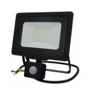 LED prožektorius, juodas, City Line, PIR jutiklis, 70cm laidas, 30W, neutrali balta šviesa