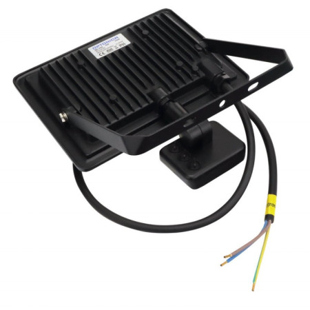 LED prožektorius, juodas, City Line, PIR jutiklis, 70cm laidas, 30W, neutrali balta šviesa