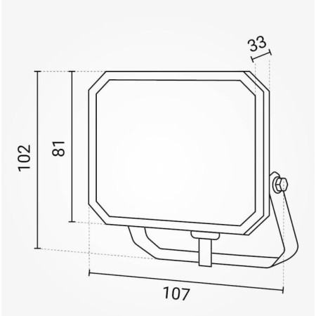 LED prožektorius, baltas, pieno spalvos lęšiai, 50W, neutrali balta šviesa
