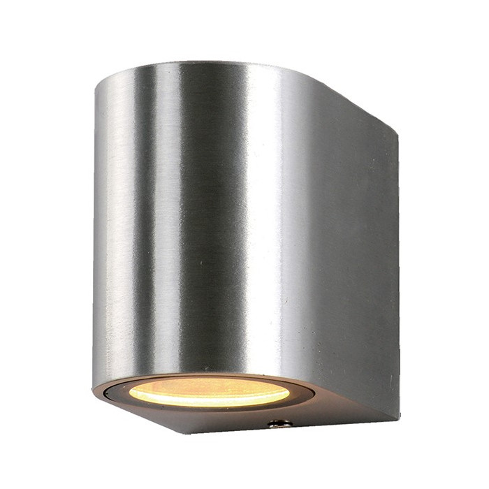 LED sieninis šviestuvas, poliruotas metalas, 1 lizdas, Max 35W