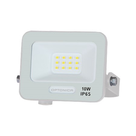 LED prožektorius, baltas, 90Lm/W, 10W, šilta balta šviesa