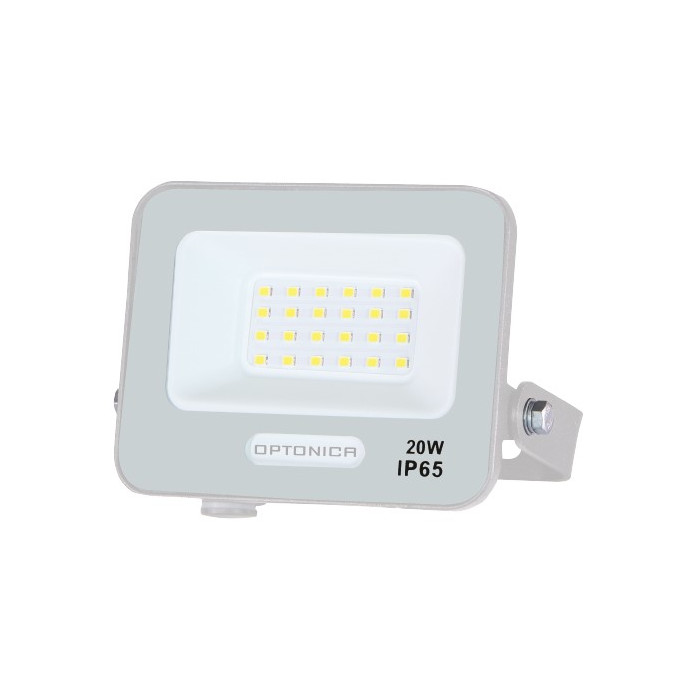 LED prožektorius, baltas, 90Lm/W, 20W, neutrali balta šviesa