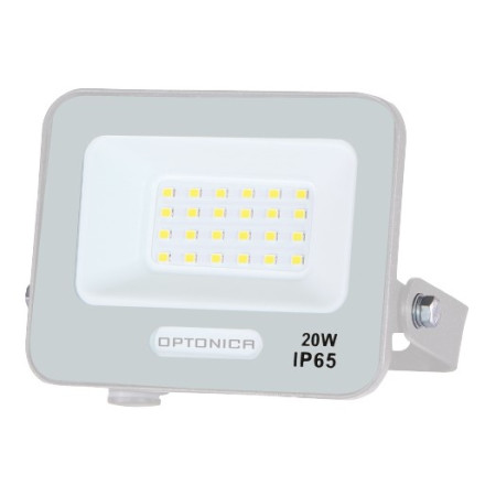 LED prožektorius, baltas, 90Lm/W, 20W, neutrali balta šviesa