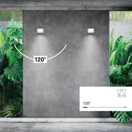 LED prožektorius, baltas, 90Lm/W, 20W, šilta balta šviesa