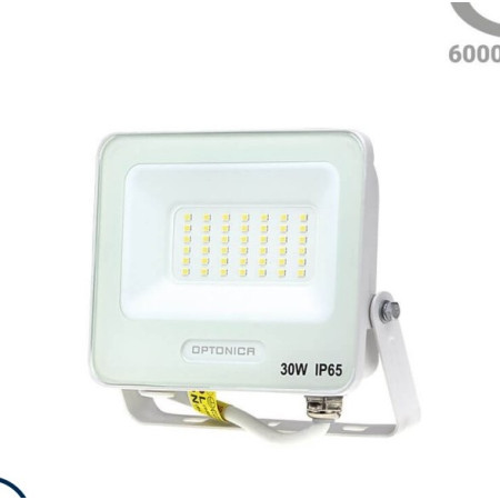 LED prožektorius, baltas, 90Lm/W, 30W, šalta balta šviesa