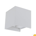 LED sieninis šviestuvas, baltas, kvadratinis, reguliuojamas spindulys, 12W, šilta balta šviesa