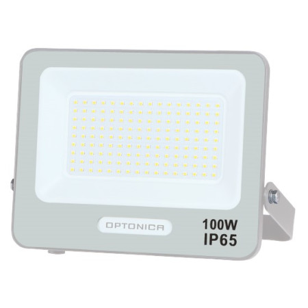 LED prožektorius, baltas, 90Lm/W, 100W, šalta balta šviesa