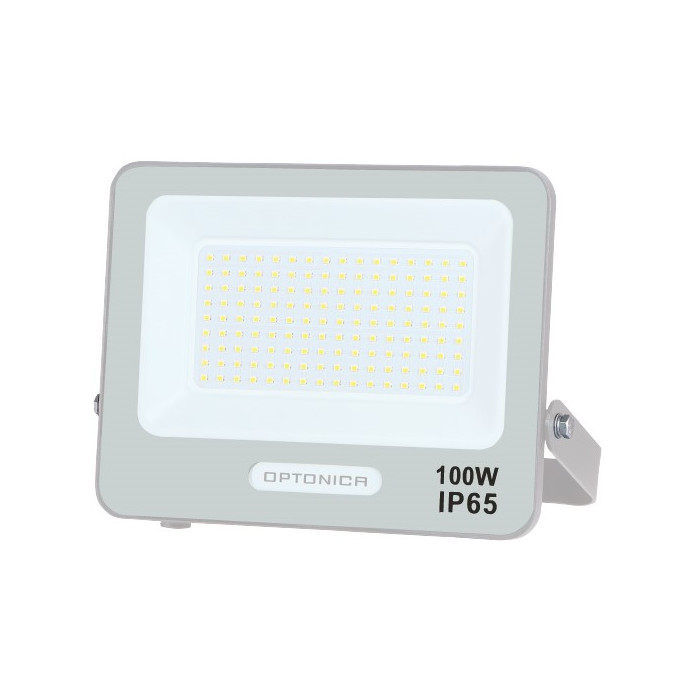 LED prožektorius, baltas, 90Lm/W, 100W, neutrali balta šviesa