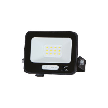 LED prožektorius, juodas, 90Lm/W, 10W, šalta balta šviesa