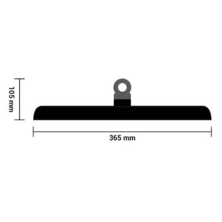 LED Ufo aukštuminis šviestuvas, 90°, stiklinis, 100Lm/W, 200W, šalta balta šviesa