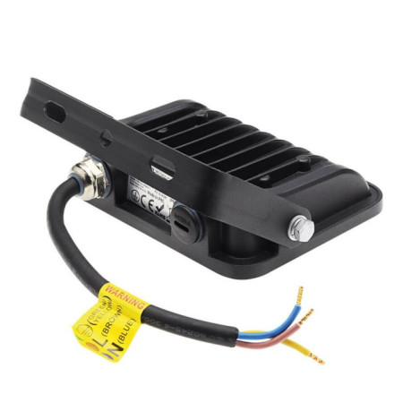 LED prožektorius, juodas, 90Lm/W, 20W, neutrali balta šviesa