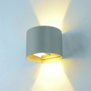 LED sieninis šviestuvas, pilkas, apvalus, reguliuojamas spindulys, 6W, šilta balta šviesa