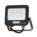 LED prožektorius, juodas, 90Lm/W, 20W, šilta balta šviesa