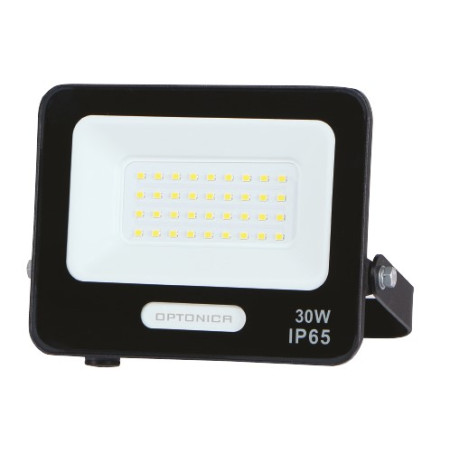 LED prožektorius, juodas, 90Lm/W, 30W, neutrali balta šviesa