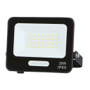 LED prožektorius, juodas, 90Lm/W, 30W, šilta balta šviesa