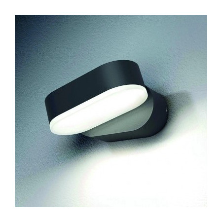 LED sieninis šviestuvas, juodas, pasukamas, 6W, neutrali balta šviesa