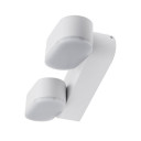 LED sieninis šviestuvas, baltas, pasukamas, 12W, šilta balta šviesa