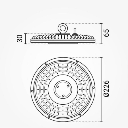 LED pramoninis šviestuvas, Slim Line, 50W, neutrali balta šviesa