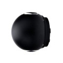 LED sieninis šviestuvas, juodas, apvalus, 6W, šilta balta šviesa