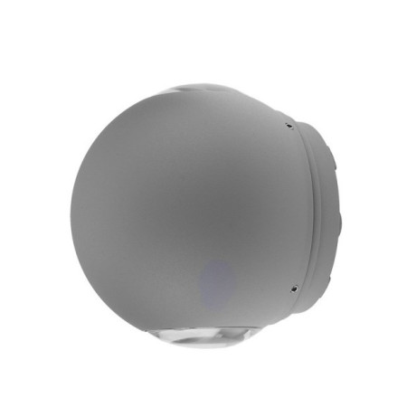 LED sieninis šviestuvas, pilkas, apvalus, 6W, neutrali balta šviesa