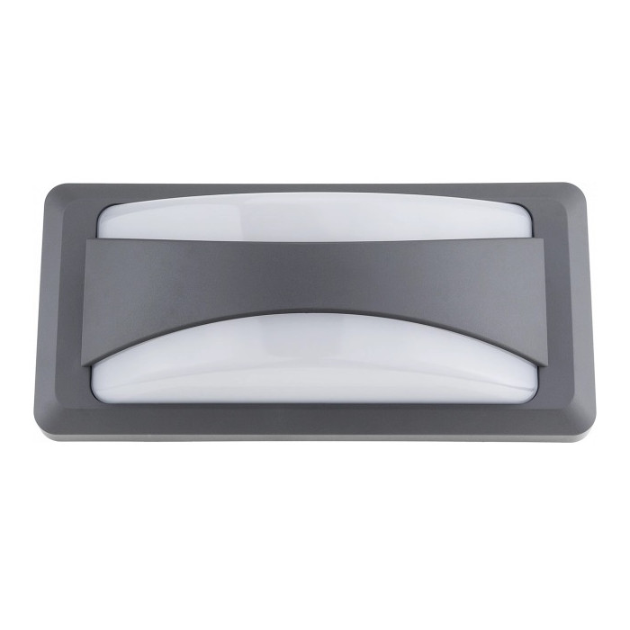 LED sieninis šviestuvas, pilkas, 12W, šilta balta šviesa