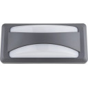 LED sieninis šviestuvas, pilkas, 12W, šilta balta šviesa